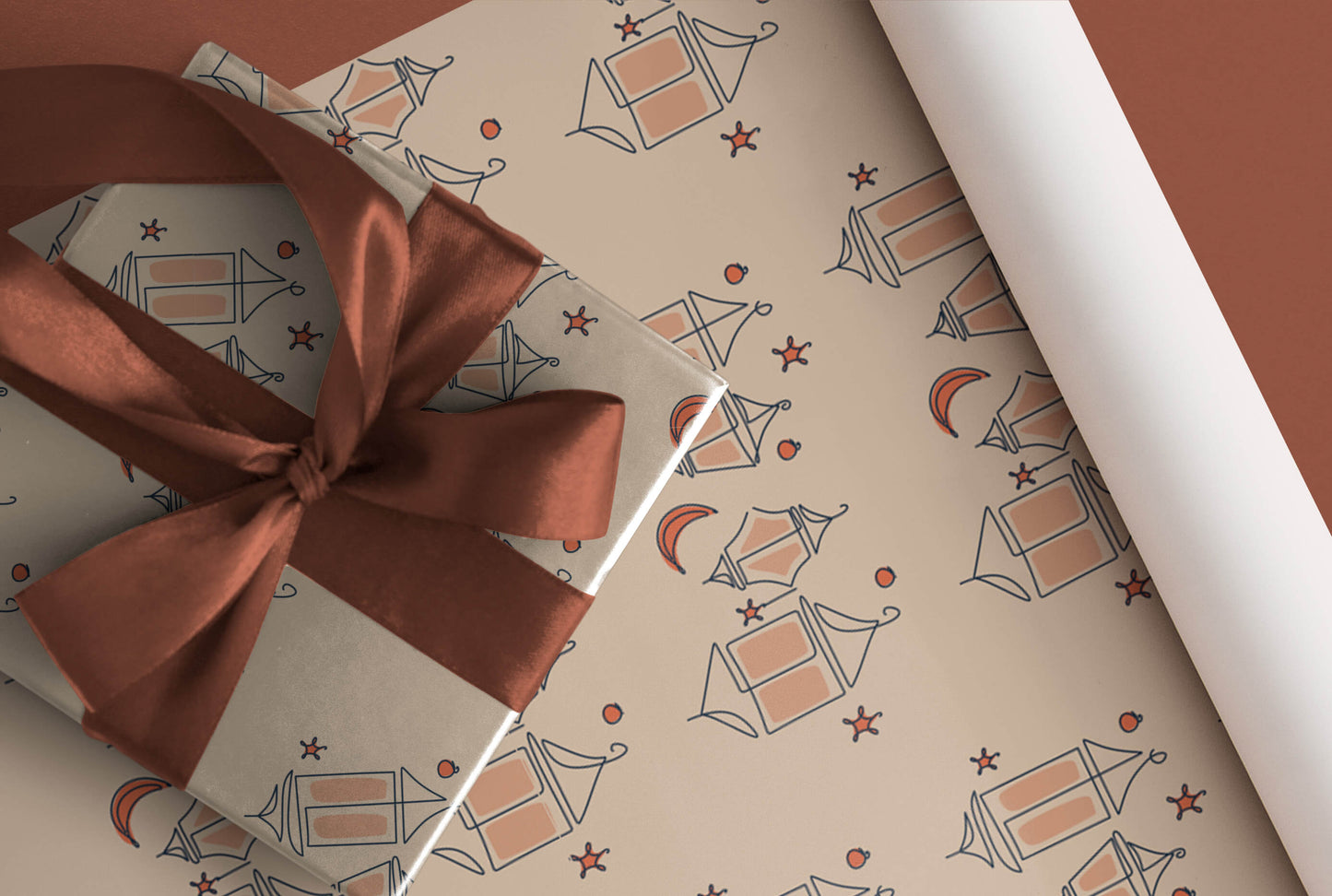 Geschenkpapier Orientalische Lampen